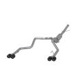 Picture of MBRP 19-21 Chevy Silverado 1500 6-2L 2-5in Dual Split Rear Cat Back w- Quad Carbon Fiber Tips- T304