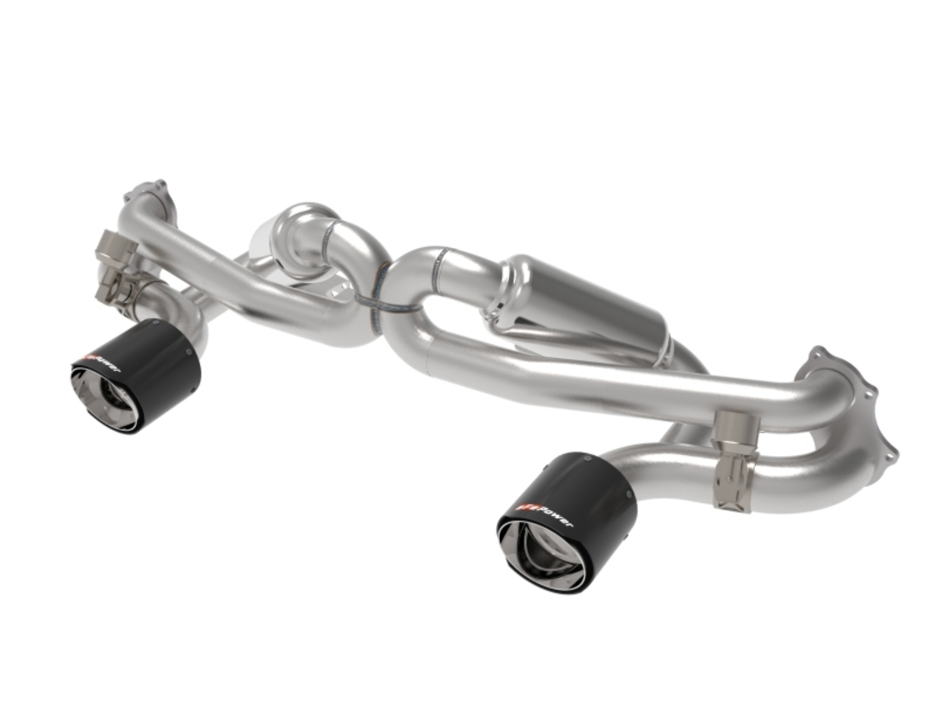 Picture of aFe MACHForce XP 2-25in-2-5in 304SS Exhaust Cat-Back 20-22 Porsche Cayman GT4 718 - Carbon Tips