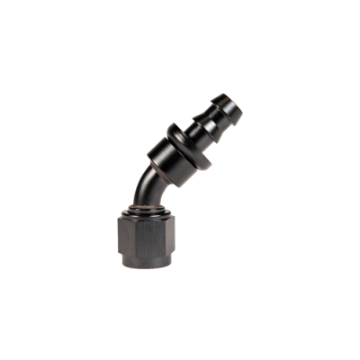 Picture of Fleece Performance Universal -6AN 45Deg to Hose Barb - Black