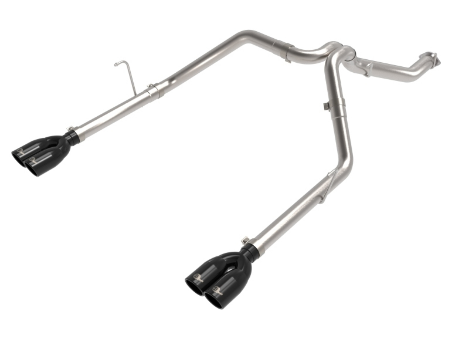 Picture of aFe Vulcan Series 3in 304SS DPF-Back 21 Jeep Gladiator V6-3-0L td Dual Black Tip