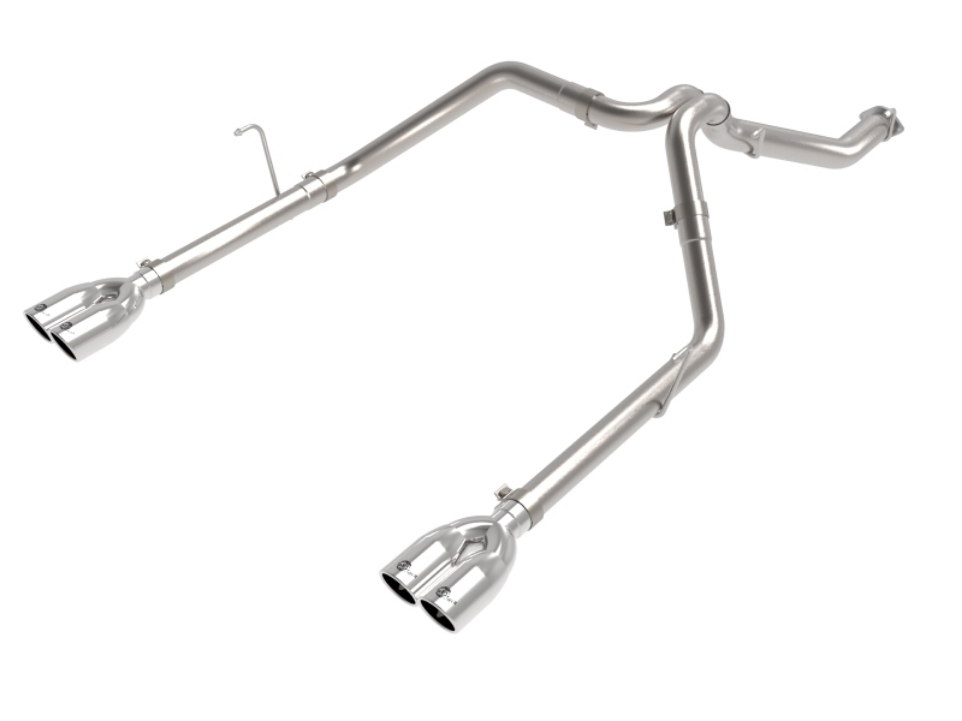 Picture of aFe Vulcan Series 3in 304SS Cat-Back 21 Jeep Gladiator V6-3-0L td - Dual Polished Tip