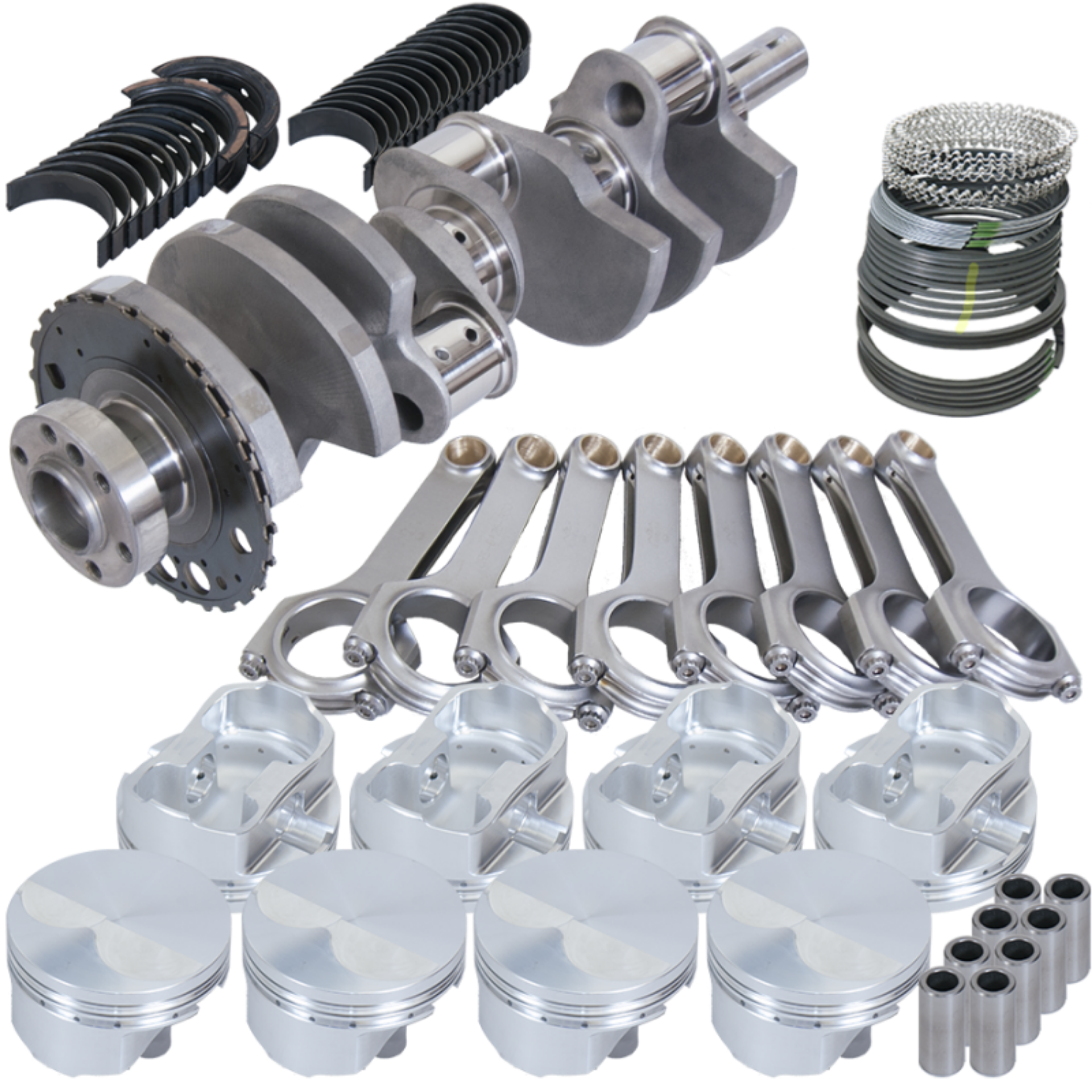 Picture of Eagle Chevy LS2 403ci Flat Top Piston 24 Tooth Reluctor 4in Strk 6-125in Rod Len Rotating Assembly
