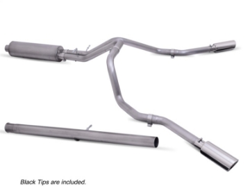 Picture of Gibson 20-21 Chevy Silverado 2500HD 6-6L 2-5in Cat-Back Dual Extreme Exhaust - Black Elite