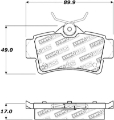 Picture of Stoptech 95-00 Lexus LS400 Street Select Front Brake Pads