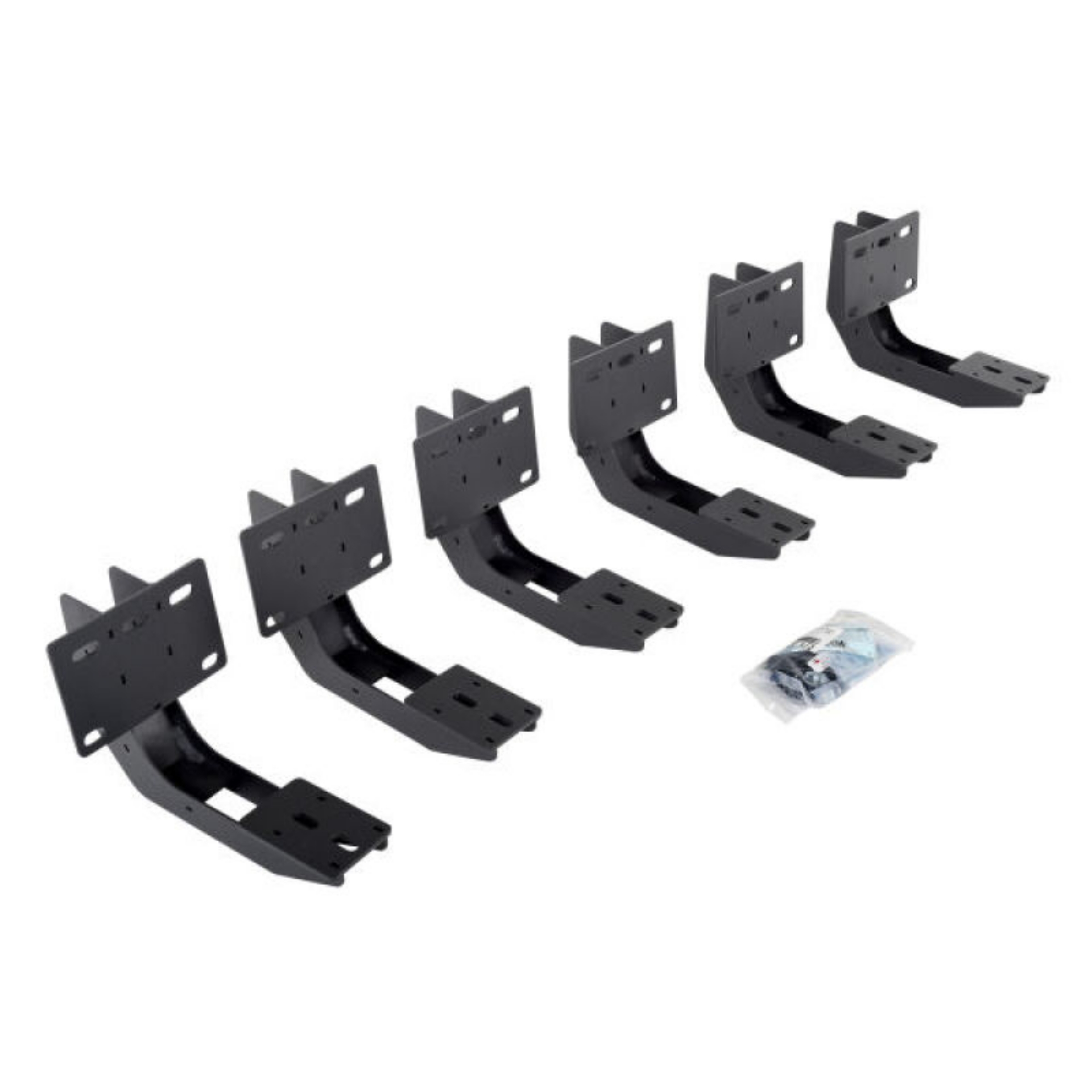 Picture of Go Rhino 19-22 Ram 1500 Crew Cab 4DR Mounting Brackets V-Series V3-RB10 Slim-RB20 Slim - Tex- Blk