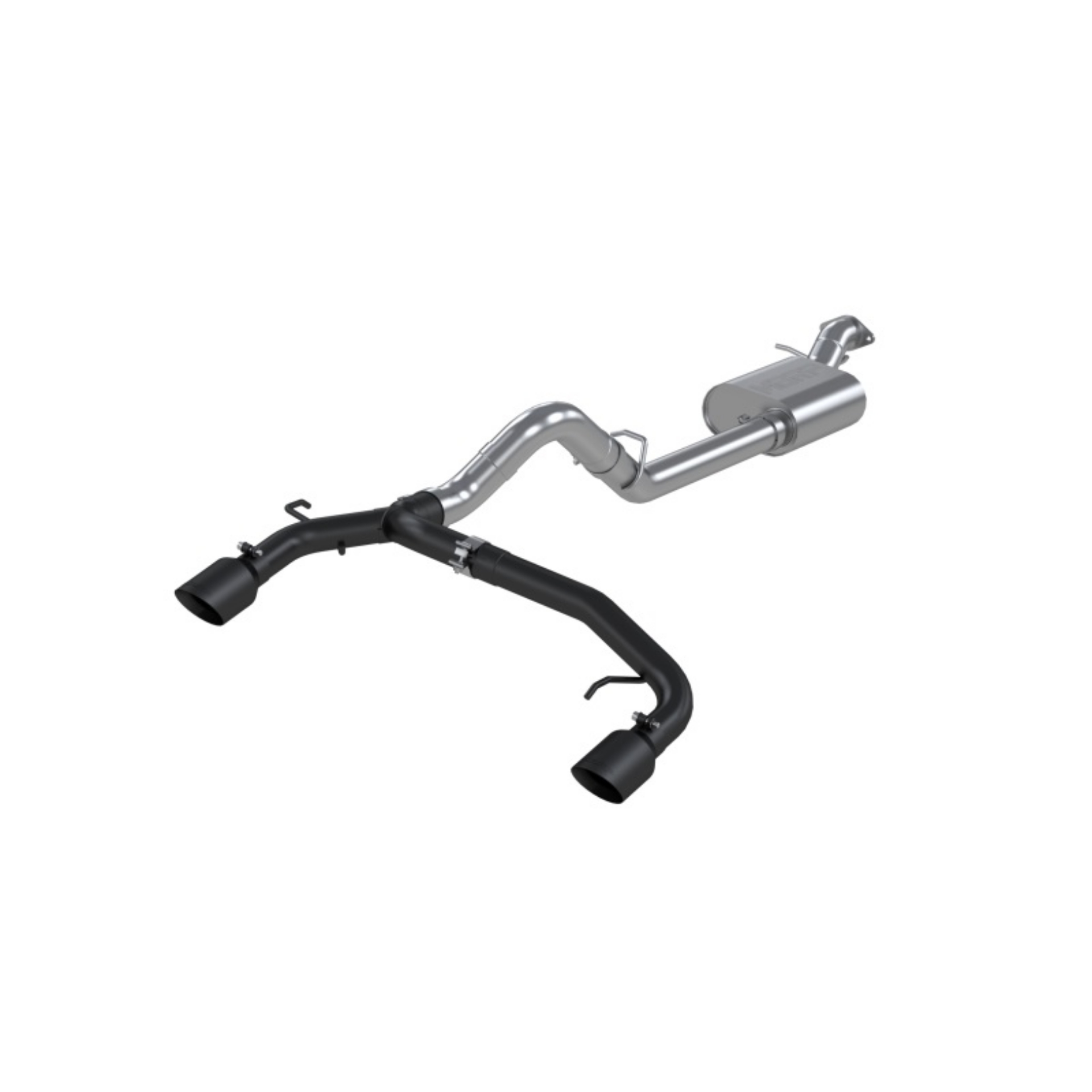 Picture of MBRP 21-22 Ford Bronco 2-3-2-7L EcoBoost 2-4-Dr 3in Catback Dual Split Rear Exit BLK AL