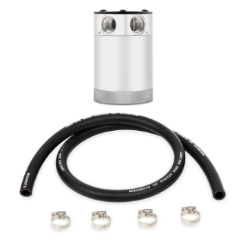 Picture of Mishimoto Assembled Universal 2-Port Catch Can Polished w- Hose
