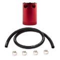 Picture of Mishimoto Assembled Universal 2-Port Catch Can Red w- Hose