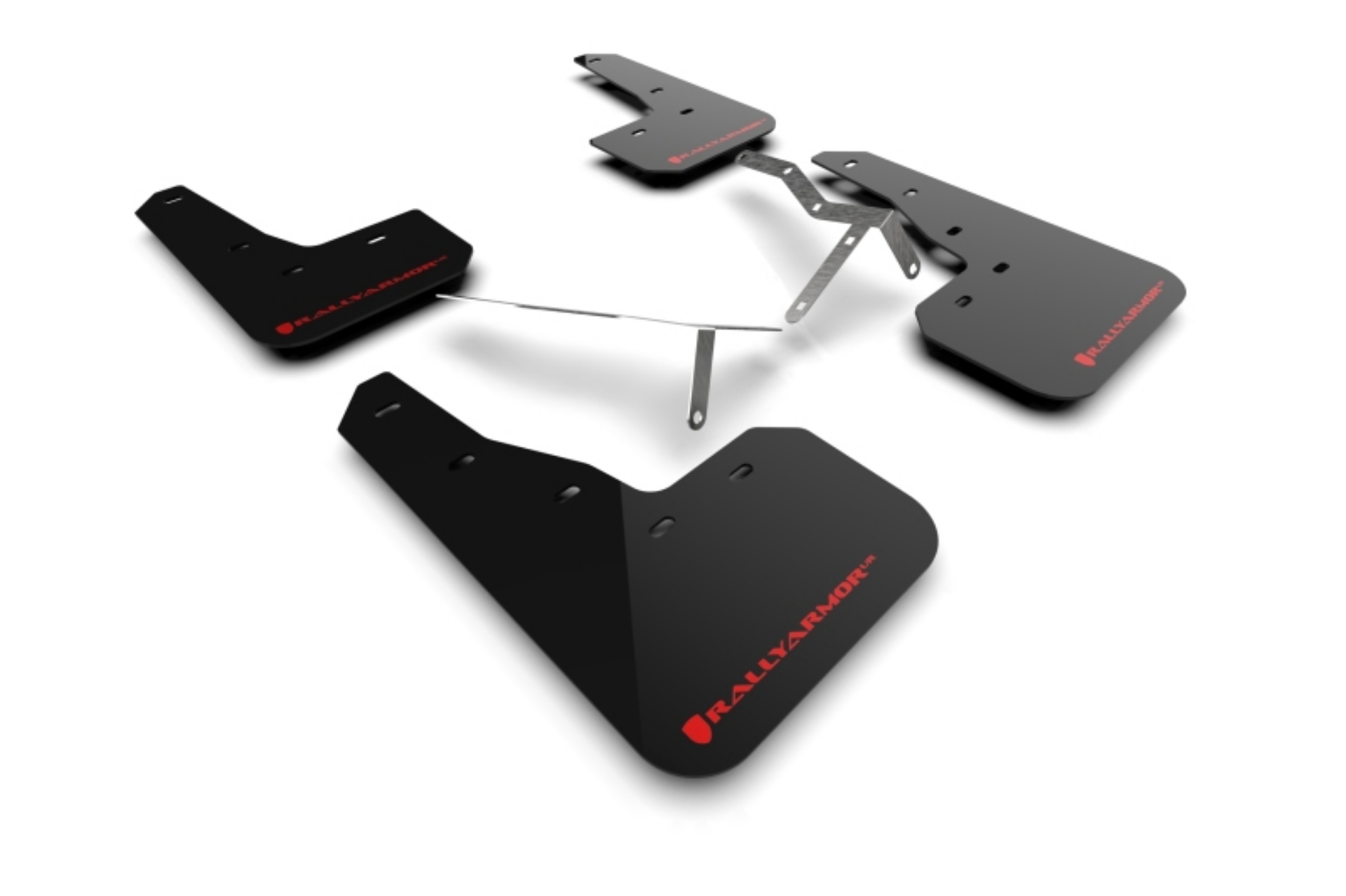 Picture of Rally Armor 22-25 Honda Civic-Civic Si-Sport Black UR Mud Flap w-Red Logo