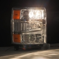 Picture of AlphaRex 14-15 Chevy 1500 PRO-Series Projector Headlights Chrome w-Sequential Signal &  DRL