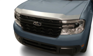 Picture of AVS 2022 Ford Maverick Aeroskin Low Profile Acrylic Hood Shield - Chrome