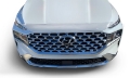 Picture of AVS 21-22 Hyundai Santa Fe Aeroskin Low Profile Hood Shield - Chrome