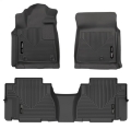 Picture of Husky Liners 08-11 Toyota Sequoia WeatherBeater Front & 2nd Seat Floor Liners Black