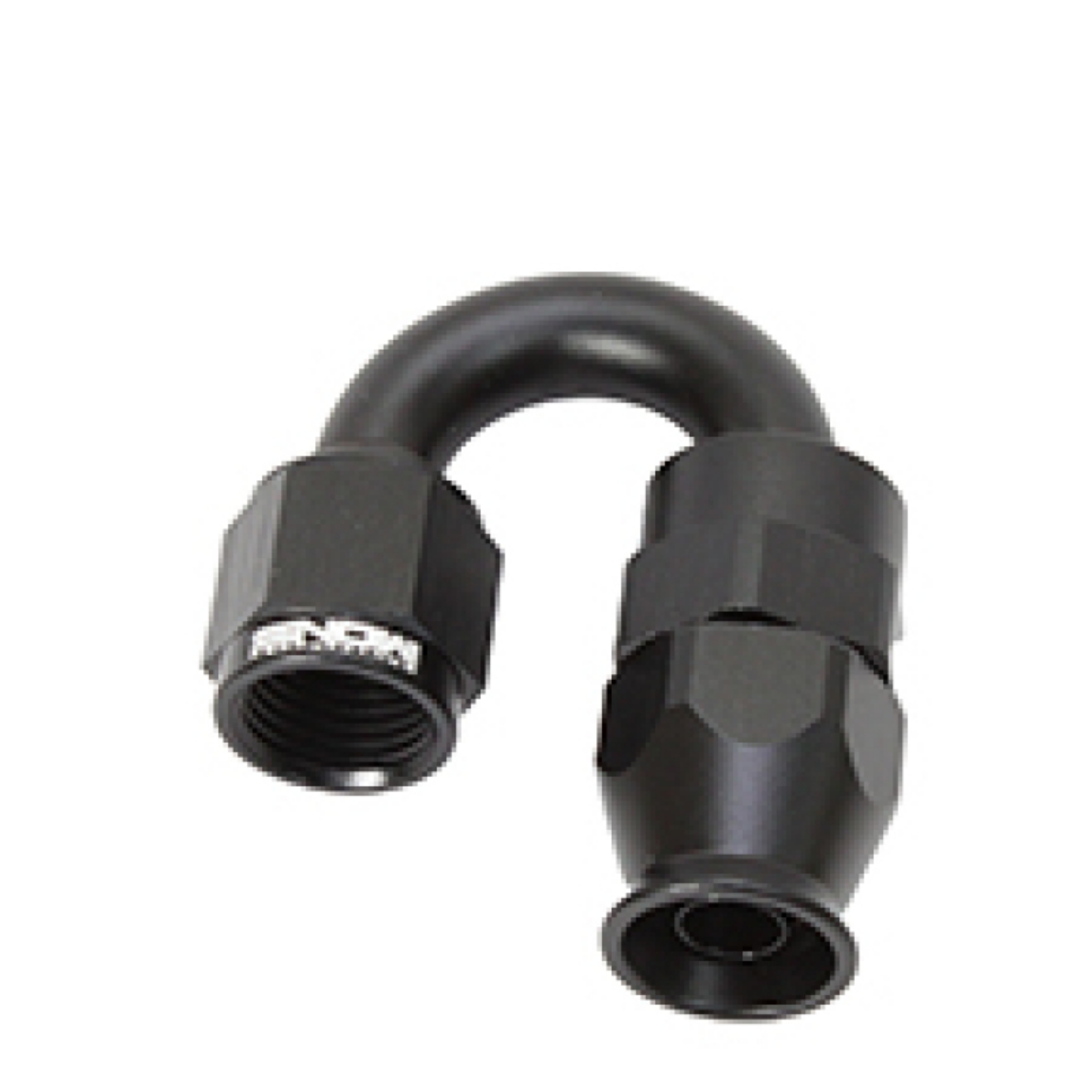 Picture of Snow -6AN 180 Degree PTFE Hose End Black