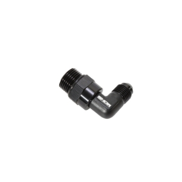 Picture of Snow -8 ORB to -6AN 90 Degree Swivel Fitting Black