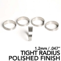 Picture of Ticon Industries 4in Pie Cut 1D Tight Radius 1-2mm--047in 5 Pack - POLISHED