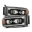 Picture of AlphaRex 02-05 Dodge Ram 1500 PRO-Series Projector Headlights Plank Style Chrome w-Seq Signal