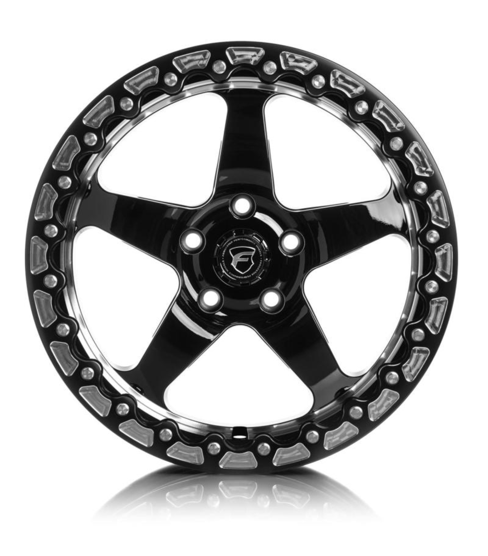 Picture of Forgestar D5 Beadlock 18x12 - 5x120-65 BP - ET56 - 8-8in BS Gloss Black Wheel