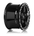 Picture of Forgestar D5 Beadlock 18x12 - 5x120-65 BP - ET56 - 8-8in BS Gloss Black Wheel