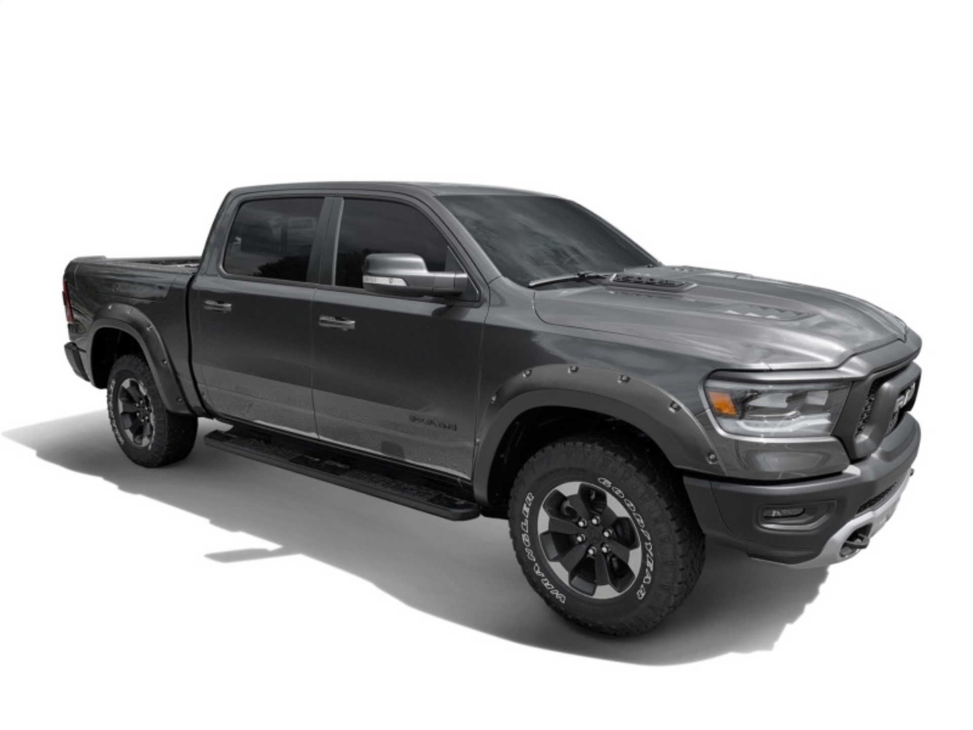 Picture of Bushwacker 19-22 Dodge Ram 1500 Pocket Style Rear Flares 2pc - Black