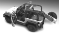 Picture of BedRug 18-23 Jeep JL 4 Door 4pc Rear Cargo Kit