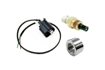 Picture of Torque Solution Fast Response SD IAT Sensor Kit GM Style IAT Sensor w- Pigtail & Aluminum Weld Bung