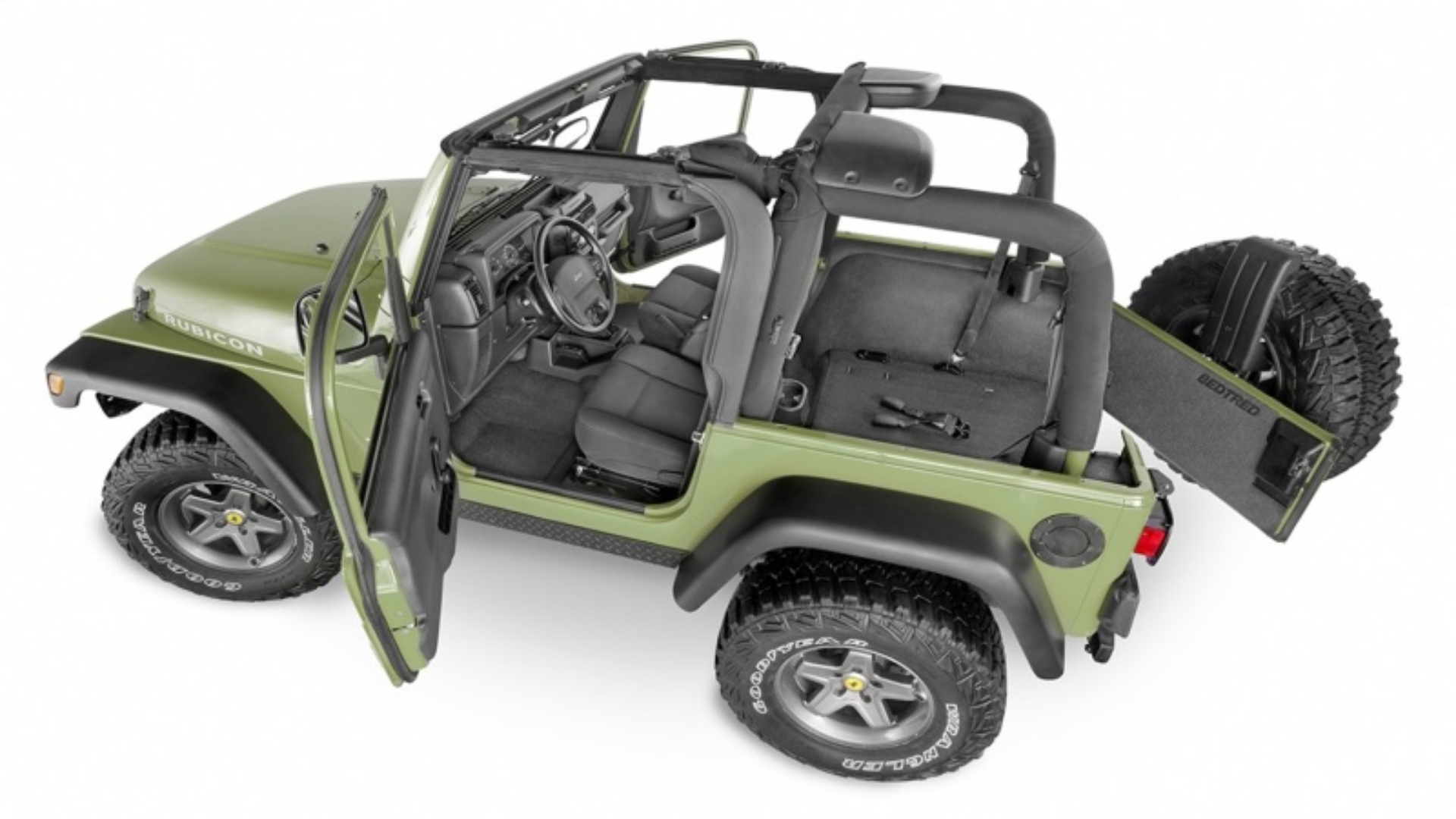 Picture of BedRug 18-23 Jeep JL 4 Door BedTred 3pc Front Floor Kit