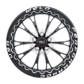 Picture of Weld S908 18X12 Belmont Drag Beadlock 5X120 ET52 BS8-50 Gloss Black MIL Dia 78-1
