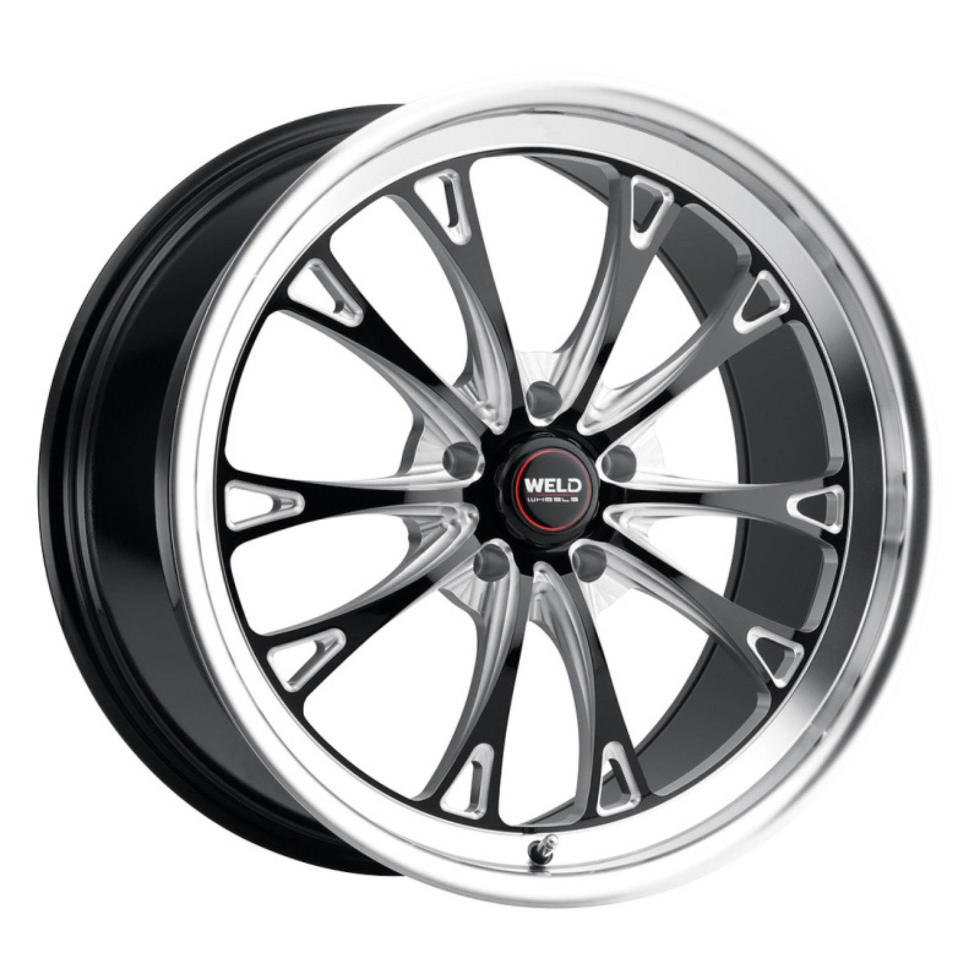 Picture of Weld S157 20X10-5 Belmont Drag 5X127 ET38 BS7-25 Gloss Black MIL Dia 71-5