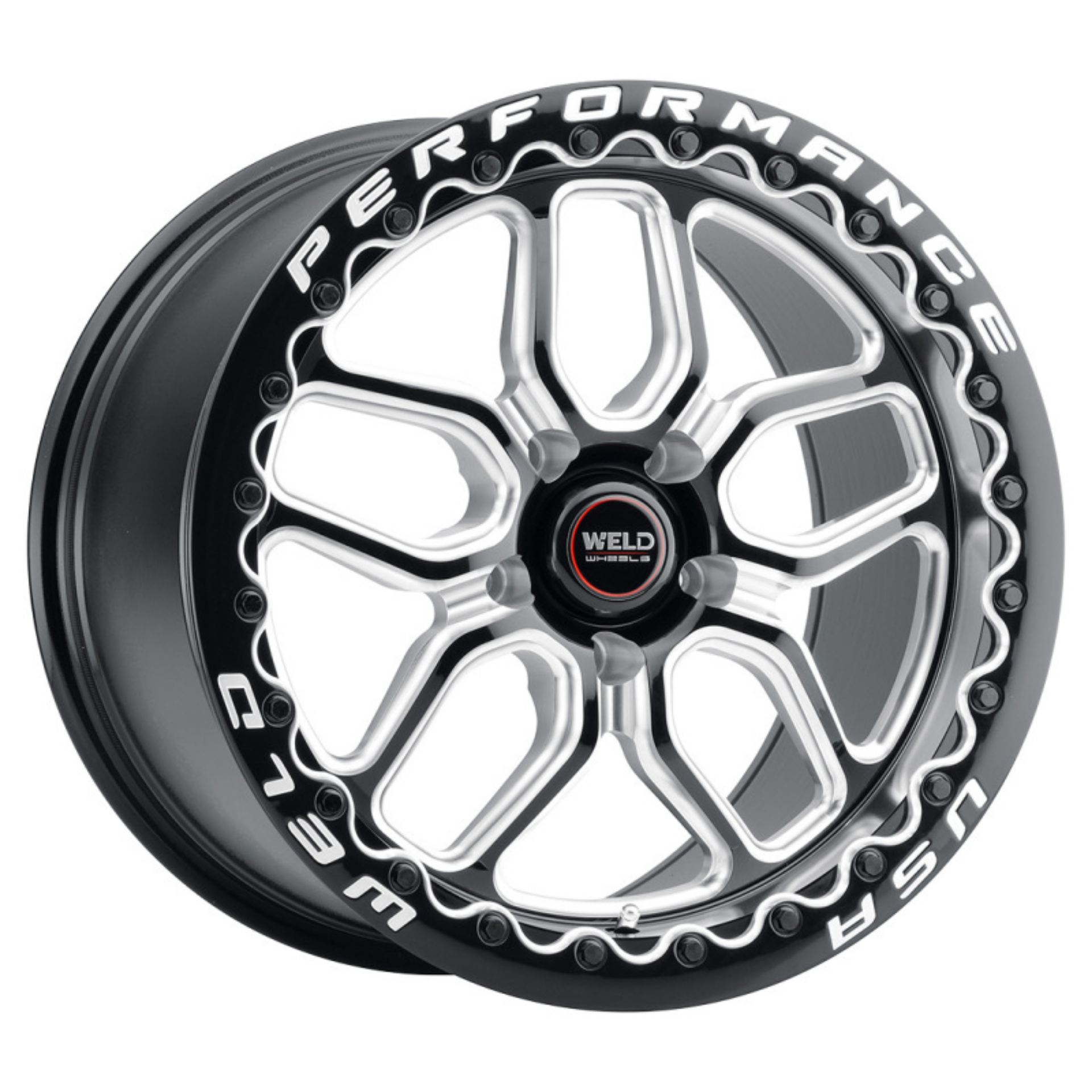 Picture of Weld S907 18X10 Laguna Beadlock 5X112 ET40 BS7-1 Gloss Black MIL Dia 78-1
