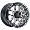 Picture of Weld S907 15X10 Laguna Beadlock 5X115 ET22 BS6-4 Gloss Black MIL Dia 78-1