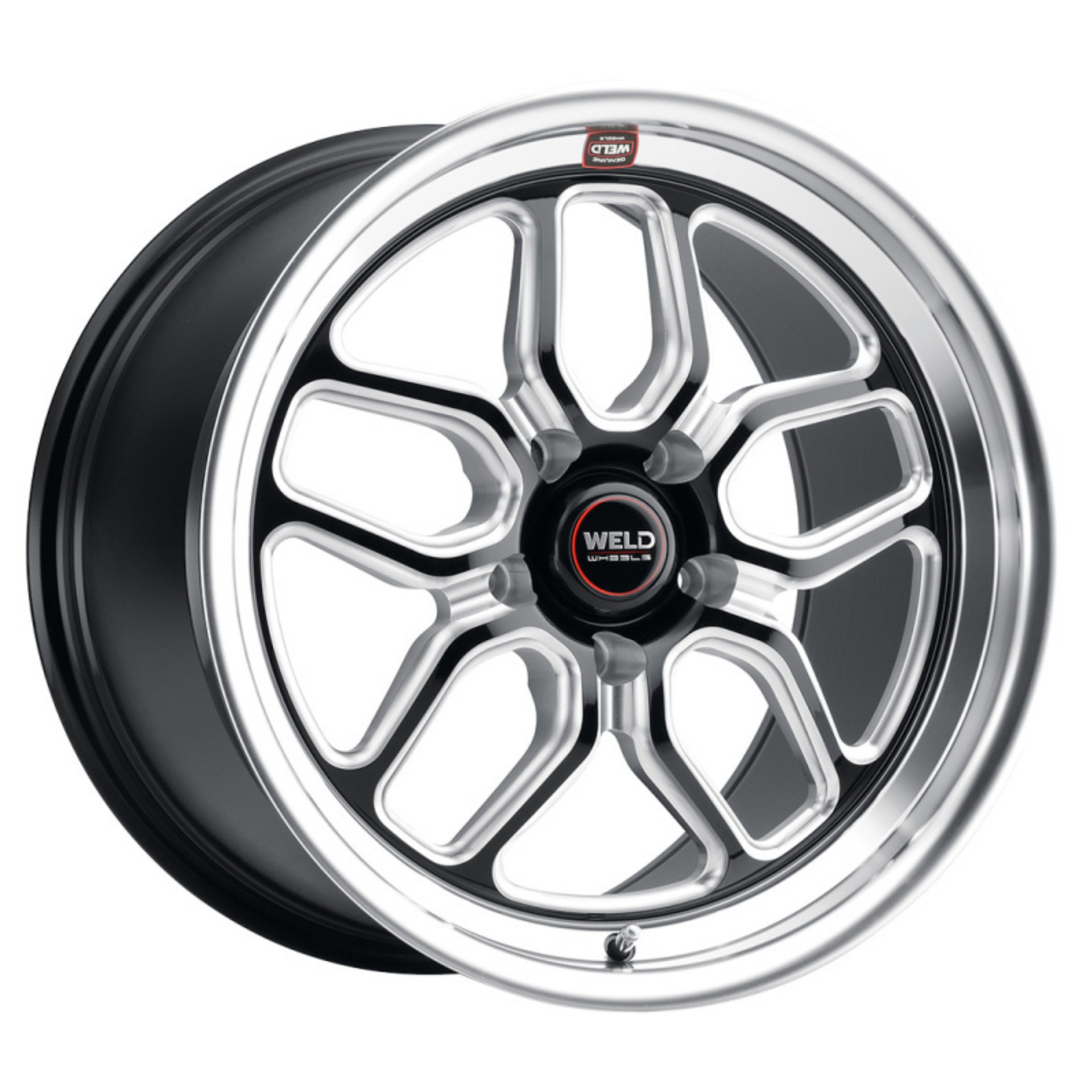 Picture of Weld S152 18X10-5 Laguna Drag 5X120-65 ET65 BS8-25 Gloss Black MIL Dia 78-1