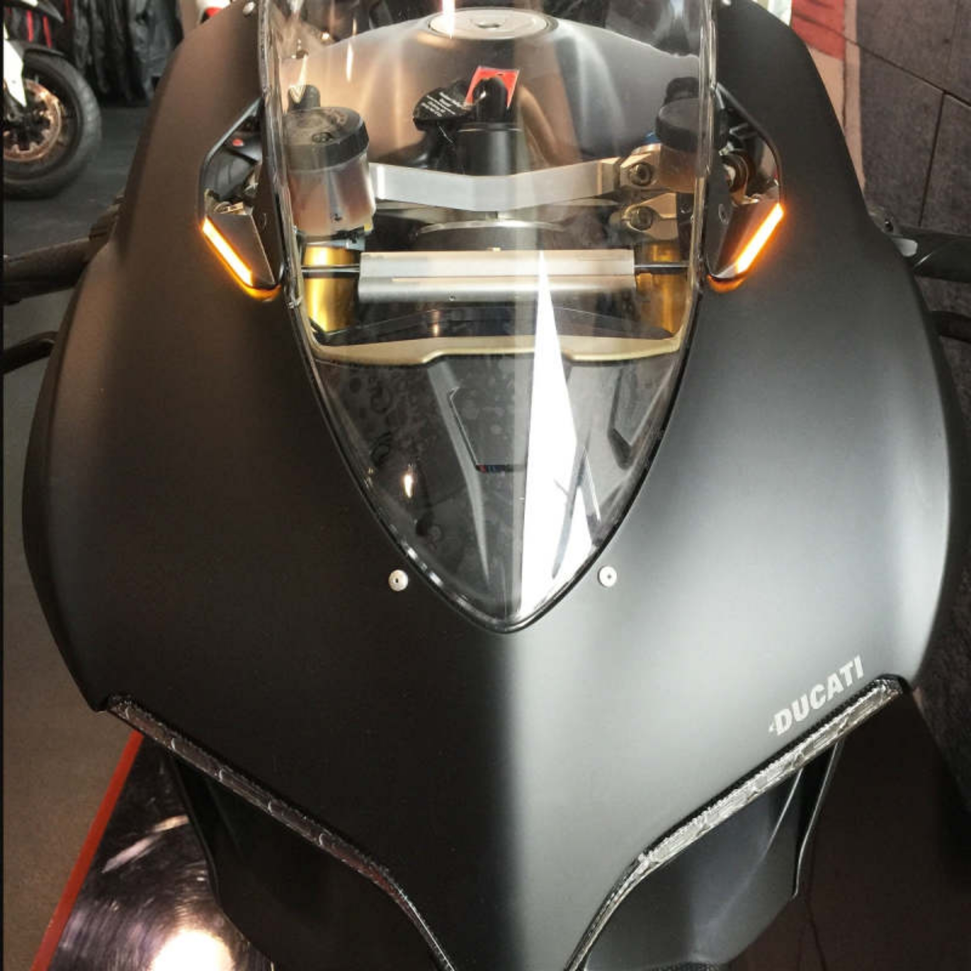 Picture of New Rage Cycles 11-14 Ducati 1199 Panigale Mirror Block Off Turn Signals