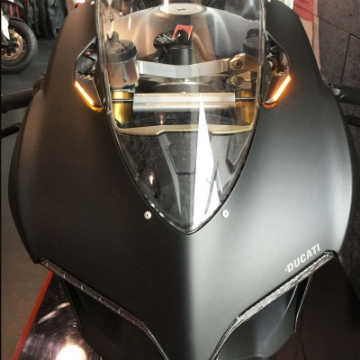 Picture of New Rage Cycles 13-15 Ducati 899 Panigale Mirror Block Off Turn Signals