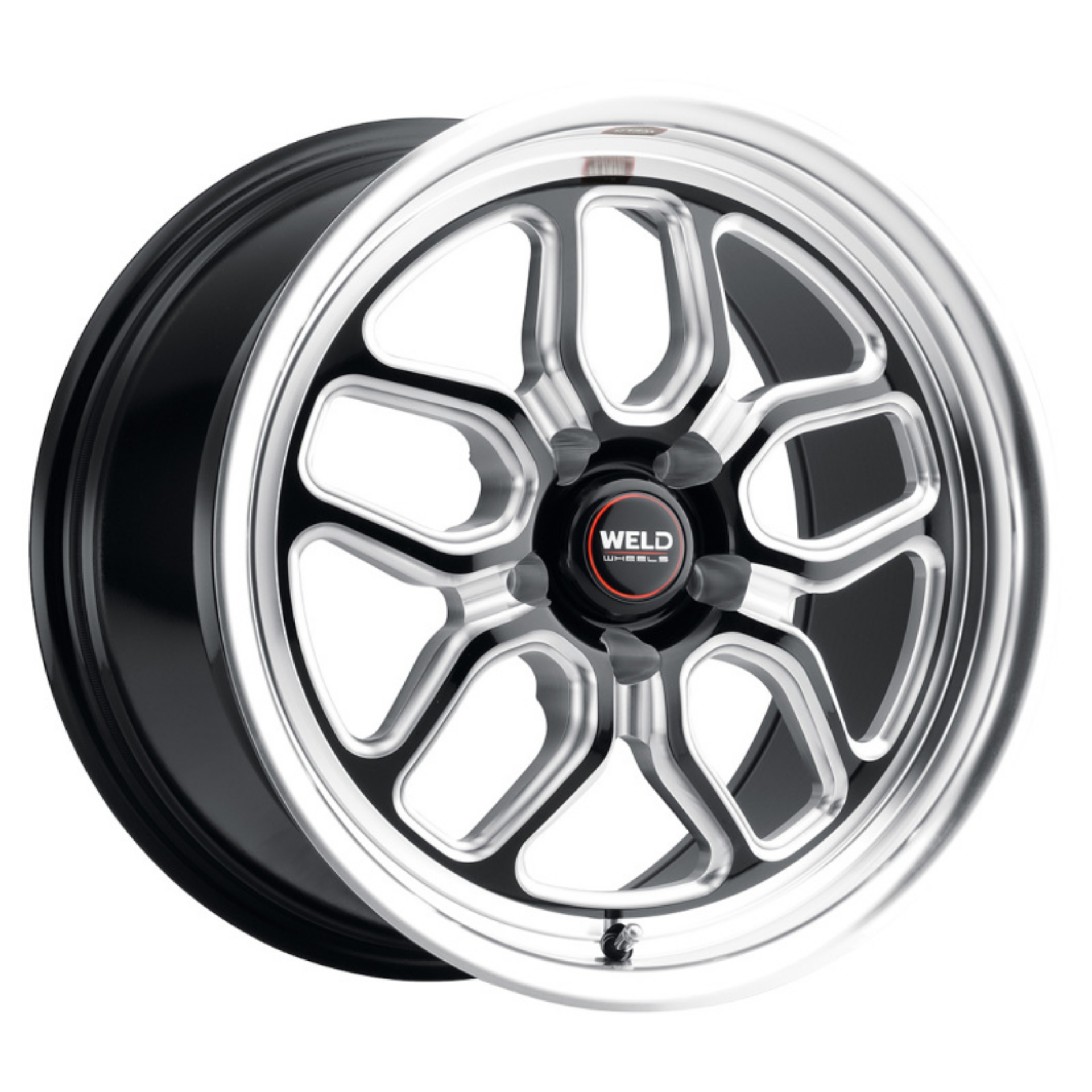 Picture of Weld S152 17X5 Laguna Drag 5X120-7 ET-10 BS2-60 Gloss Black MIL Dia 78-1