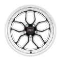 Picture of Weld S152 17X5 Laguna Drag 5X120-7 ET-10 BS2-60 Gloss Black MIL Dia 78-1