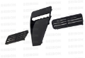 Picture of Seibon 08-09 Mitsubishi Evo X Carbon Fiber Hood Scoop - Only Fits OEM Hoods Not Seibon Hoods