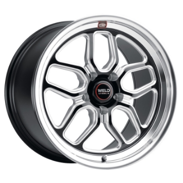 Picture of Weld S152 18X12 Laguna Drag 5X120-65 ET55 BS8-7 Gloss Black MIL Dia 78-1
