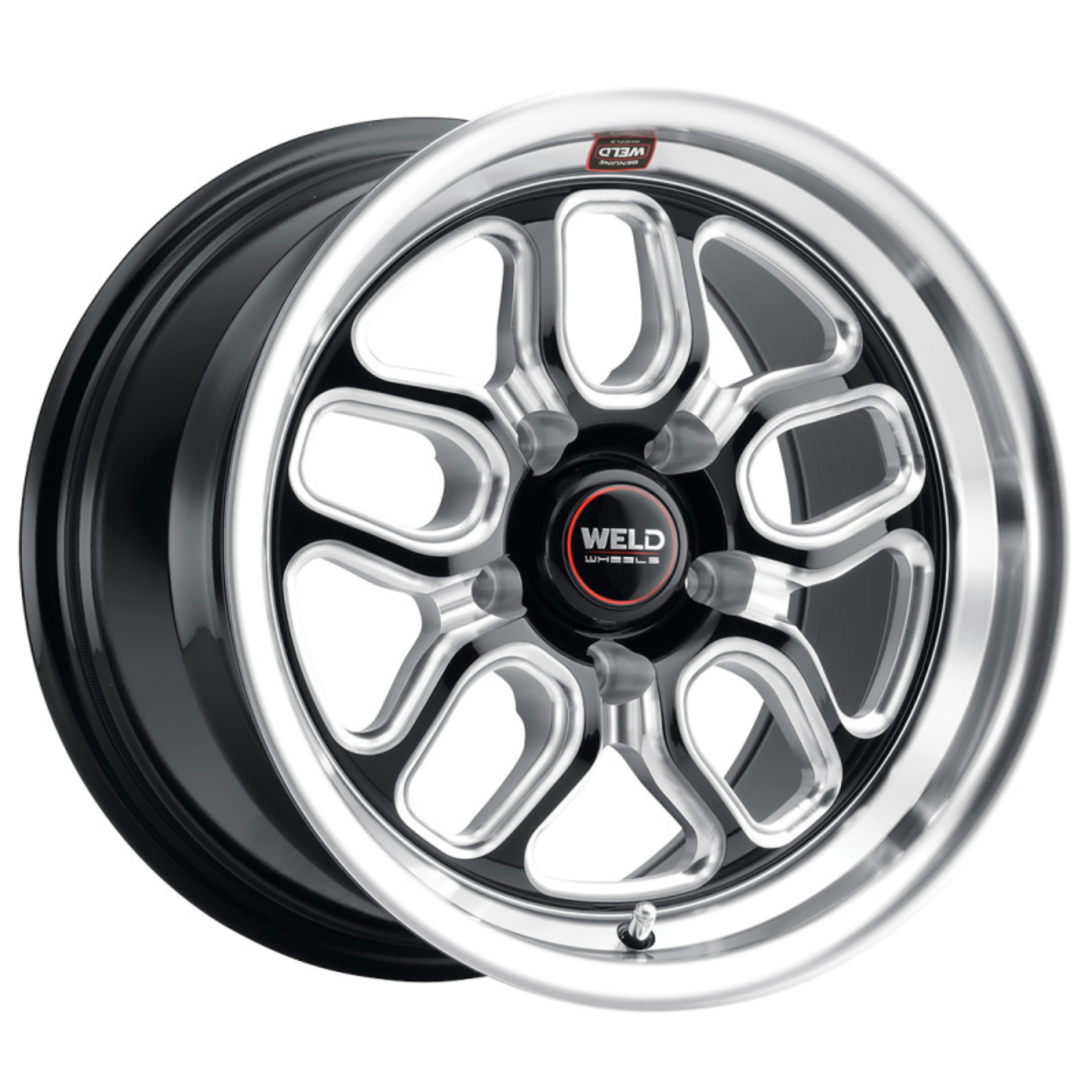 Picture of Weld S152 15X10 Laguna Drag 5X120-7 ET50 BS7-5 Gloss Black MIL Dia 78-1