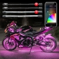 Picture of XK Glow Strip Million Color XKCHROME Smartphone App ATV-Motorcycle LED Light Kit 8xPod + 4x10In