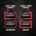 Picture of XK Glow Motorcycle License Plate Frame Light w- Turn Signal - Chrome