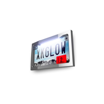 Picture of XK Glow Motorcycle License Plate Frame Light w- White LED - Chrome