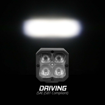 Picture of XK Glow XKchrome 20w LED Cube Light w- RGB Accent Light - Driving Beam