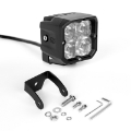 Picture of XK Glow XKchrome 20w LED Cube Light w- RGB Accent Light - Fog Beam