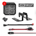 Picture of XK Glow XKchrome 20w LED Cube Light w- RGB Accent Light Kit w- Controller- Fog Beam 2pc