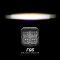 Picture of XK Glow XKchrome 20w LED Cube Light w- RGB Accent Light Kit w- Controller- Fog Beam 2pc