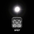 Picture of XK Glow XKchrome 20w LED Cube Light w- RGB Accent Light - Spot Beam