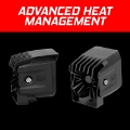 Picture of XK Glow XKchrome 20w LED Cube Light w- RGB Accent Light Kit w- Controller- Spot Beam 2pc