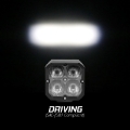 Picture of XK Glow Flush Mount XKchrome 20w LED Cube Light w- RGB Accent Light - Driving Beam