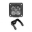 Picture of XK Glow Flush Mount XKchrome 20w LED Cube Light w- RGB Accent Light - Fog Beam